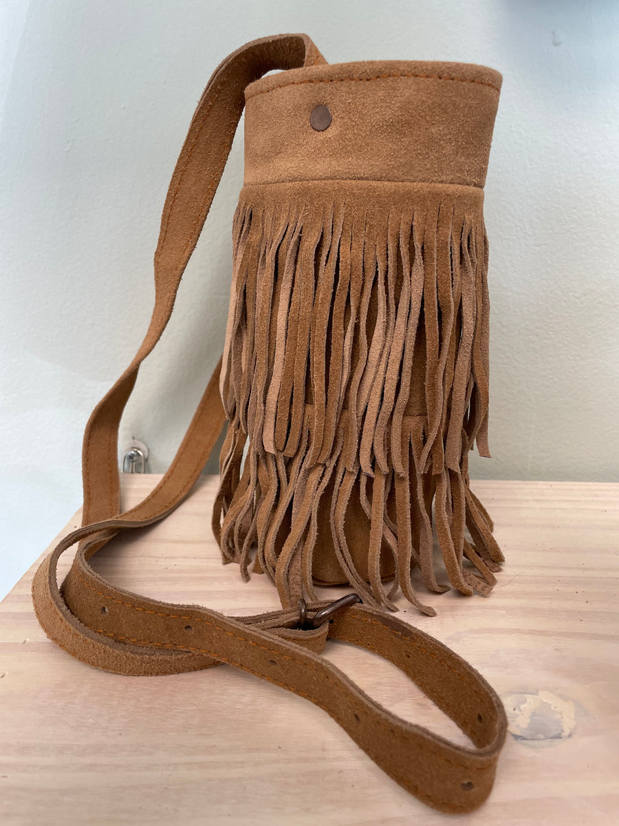 Genuine Leather Fringe Water Bottle Holder – Simple Solutions